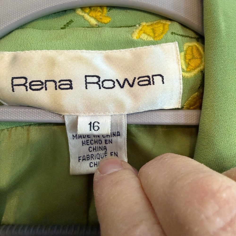 Vintage Rena Rowan Silk Embroidered Jacket - Picture 3 of 7